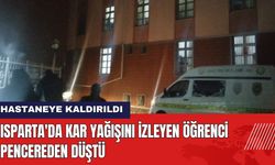 Isparta'da Kar Yağışını İzleyen Öğrenci Pencereden Düştü