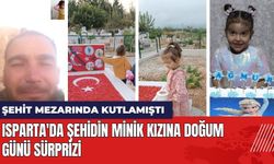 Isparta'da Şehidin Minik Kızına Doğum Günü Sürprizi