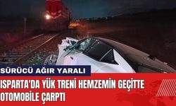 Isparta'da Yük Treni Otomobili Ezdi: Sürücü Ağır Yaralı