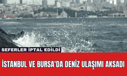 İstanbul ve Bursa'da Deniz Ulaşımı Aksadı