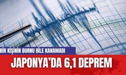 Japonya'da 6,1 büyüklüğünde deprem...Bir kişinin burnu bile kanamadı