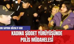 Kadın Hakları Yürüyüşünde Polis Müdahelesi