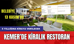 Kemer Oteller Bölgesinde Restoran Kiraya Verilecek