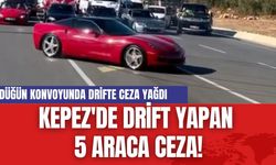 Kepez'de Drift Yapan 5 Araca Ceza!