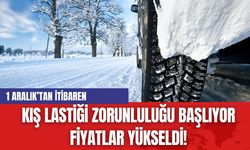 Kış Lastiği Zorunluluğu Başlıyor: Fiyatlar Yükseldi!