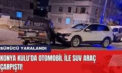 Konya Kulu'da Otomobil ile SUV Araç Çarpıştı!