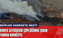 Konya Seydişehir Çöplüğünde Çıkan Yangın Korkuttu