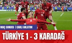 MAÇ SONUCU |  TÜRKİYE 1 - 3 KARADAĞ | CANLI ANLATIM