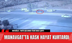 Manavgat’ta Kask Hayat Kurtardı! ürücü Burnu Bile Kanamadan Kurtuldu