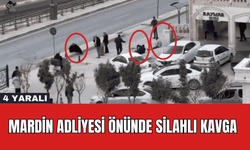 Mardin Adliyesi Önünde Silahlı Kavga: 4 Yaralı