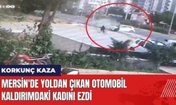 Mersin'de Yoldan Çıkan Otomobil Kaldırımdaki Kadını Ezdi