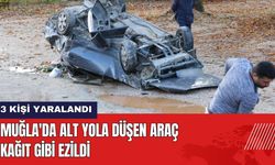 Muğla'da Alt Yola Düşen Araç Kağıt Gibi Ezildi