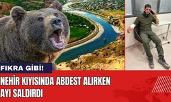 Nehir Kıyısında Abdest Alırken Ayı Saldırdı