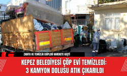 Kepez Belediyesi Çöp Evi Temizledi: 3 Kamyon Dolusu Atık Çıkarıldı