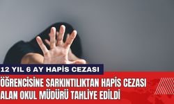 Öğrencisine Sarkıntılıktan 12 Yıl Hapis Cezası Alan Okul Müdürü Tahliye Edildi