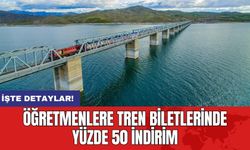 Öğretmenlere tren biletlerinde yüzde 50 indirim