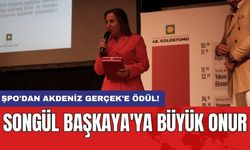 ŞPO'dan Akdeniz Gerçek'e Ödül! Songül Başkaya'ya Büyük Onur