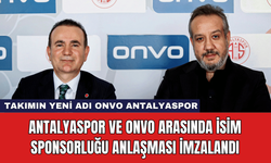 Antalyaspor ve Onvo Arasında İsim Sponsorluğu Anlaşması İmzalandı