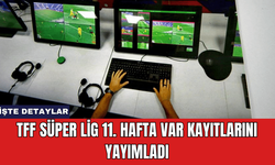 TFF Süper Lig 11. Hafta VAR Kayıtlarını Yayımladı