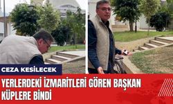 Yerlerdeki İzmaritleri Gören Başkan Küplere Bindi: Ceza Kesilecek