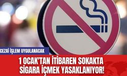 1 Ocak'tan İtibaren Sokakta Sigara İçmek Yasaklanıyor!