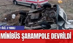 Minibüs Şarampole Devrildi: 1 Ölü, 3 Yaralı