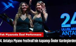 24. Uluslararası Antalya Piyano Festivali'nin kapanışı Önder Kardeşlerden