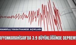 Afyonkarahisar'da 3.9 Büyüklüğünde Deprem!