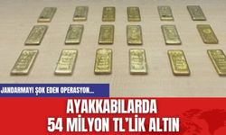 Jandarmayı şok eden operasyon... Ayakkabılarda 54 Milyon TL’lik Altın