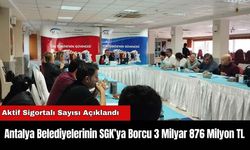 Antalya Belediyelerinin SGK’ya Borcu 3 Milyar 876 Milyon TL