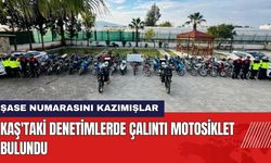 Antalya Kaş'taki Denetimlerde Çalıntı Motosiklet Bulundu