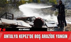 Antalya Kepez’de Boş Arazide Yangın