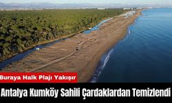 Antalya Kumköy Sahili Çardaklardan Temizlendi