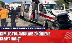 Antalya Kumluca'da Ambulans Zincirleme Kazaya Karıştı