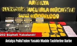 Antalya Polisi’nden Yasaklı Madde Tacirlerine Darbe