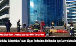 Antalya Tabip Odası'ndan Düşen Ambulans Helikopter İçin Taziye Mesajı