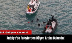 Antalya'da Falezlerden Düşen Araba Bulundu!