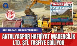 Antalyaspor Hafriyat Madencilik LTD ŞTİ Tasfiye Ediliyor