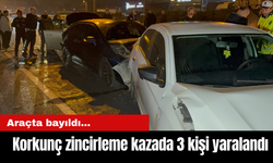 Araçta bayıldı... Korkunç zincirleme kazada 3 kişi yaralandı