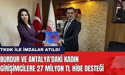 Burdur ve Antalya'daki Kadın Girişimcilere 27 Milyon TL Hibe Desteği