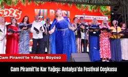 Cam Piramit’te Kar Yağışı: Antalya’da Festival Coşkusu