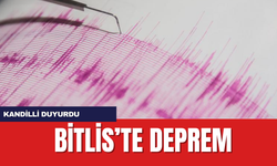 Kandilli duyurdu...Bitlis'te deprem!