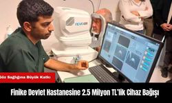 Finike Devlet Hastanesine 2.5 Milyon TL’lik Cihaz Bağışı