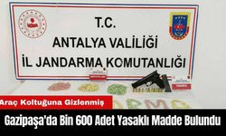 Gazipaşa'da Araç Koltuğuna Gizlenmiş Bin 600 Adet Yasaklı Madde Bulundu