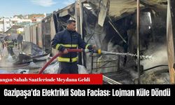 Gazipaşa'da Elektrikli Soba Faciası: Lojman Küle Döndü