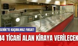 Serik’te Kaçırılmaz Fırsat! 14 Ticari Alan Kiraya Verilecek