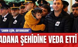 Adana Şehidine Veda Etti