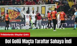 Bol Gollü Maçta Taraftar Sahaya İndi