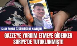 Gazze’ye Yardım Etmeye Giderken Suriye'de Tutuklanmıştı! 13 Ay Sonra Özgürlüğüne Kavuştu