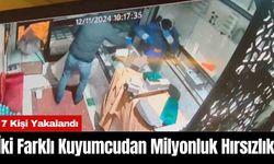 İki Farklı Kuyumcudan Milyonluk Hırsızlık! 7 Kişi Yakalandı